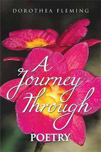Kirjan kansi "A JOURNEY THROUGH POETRY"