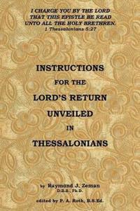 Bokomslag for "Instructions For the Lord's Return Unveiled in Thessalonians"