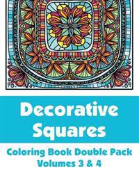 Decorative Squares Coloring Book Double Pack (Volumes 3 & 4)