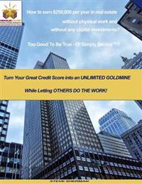 How to earn $250,000 per year in real estate without physical work and without any capital investments?: Turn Your Great Credit Score into an UNLIMITE