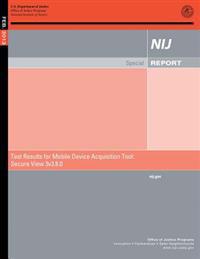 Test Results for Mobile Device Acquisition Tool: Secure View 3 v3.8.0