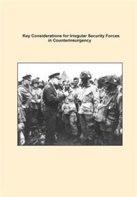 Kirjan kansi "Key Considerations for Irregular Security Forces in Counterinsurgency"