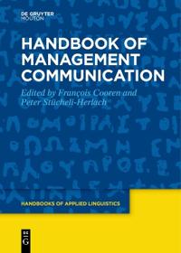 Bokomslag for "Handbook of Management Communication"