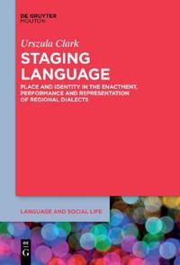 Kirjan kansi "Staging Language"