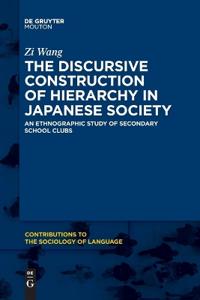 Bokomslag för "The Discursive Construction of Hierarchy in Japanese Society"