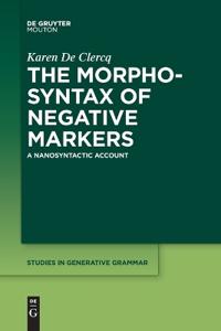 Kirjan kansi "The Morphosyntax of Negative Markers"