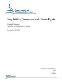 Kirjan kansi "Iraq: Politics, Governance, and Human Rights"
