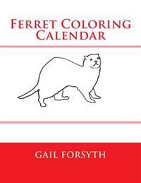 Ferret Coloring Calendar