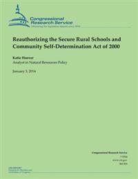Kirjan kansi "Reauthorizing the Secure Rural Schools and Community Self-Determination Act of 2000"