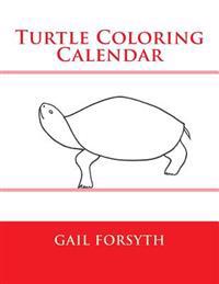 Turtle Coloring Calendar