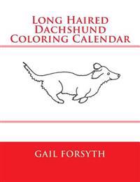 Long Haired Dachshund Coloring Calendar