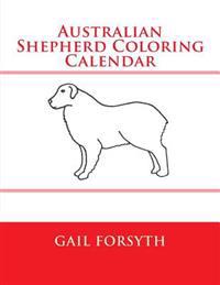 Australian Shepherd Coloring Calendar