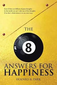 Kirjan kansi "The Eight Answers for Happiness"