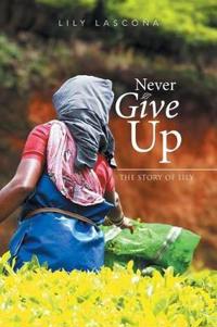 Kirjan kansi "Never Give Up"