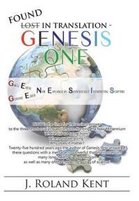 Kirjan kansi "Found in Translation - GENESIS ONE"