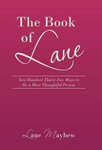 Kirjan kansi "The Book of Lane"