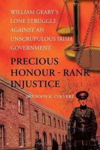Kirjan kansi "Precious Honour - Rank Injustice"