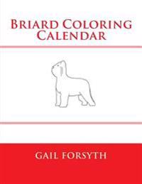 Briard Coloring Calendar