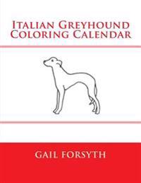 Italian Greyhound Coloring Calendar