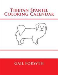 Tibetan Spaniel Coloring Calendar