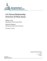 Kirjan kansi "U.S.-Taiwan Relationship: Overview of Policy Issues"