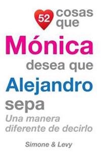 52 Cosas Que Mónica Desea Que Alejandro Sepa: Una Manera Diferente de Decirlo