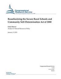 Kirjan kansi "Reauthorizing the Secure Rural Schools and Community Self-Determination Act of 2000"