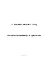 Procedures Relating to a Lapse in Appropriations