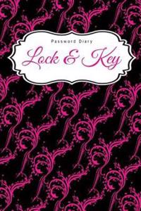 Password Diary: Lock & Key
