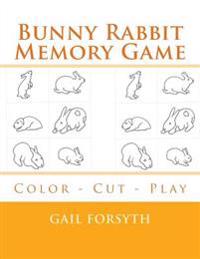 Bunny Rabbit Memory Game: Color - Cut - Play