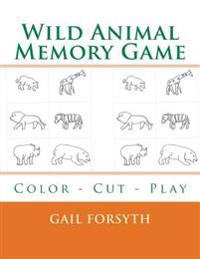 Wild Animal Memory Game: Color - Cut - Play
