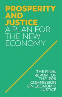 Kirjan kansi "Prosperity and Justice"