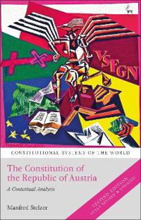 Kirjan kansi "The Constitution of the Republic of Austria"