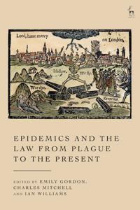 Kirjan kansi "Epidemics and the Law from Plague to the Present"