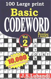 100 Large Print Basic Codeword Puzzles 2