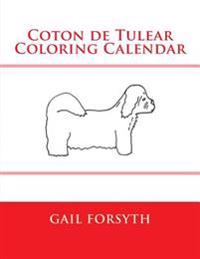 Coton de Tulear Coloring Calendar