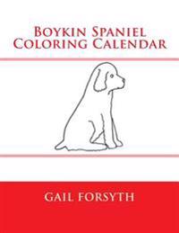 Boykin Spaniel Coloring Calendar