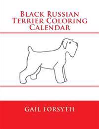 Black Russian Terrier Coloring Calendar