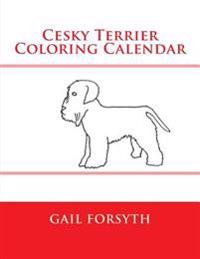 Cesky Terrier Coloring Calendar
