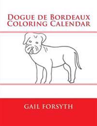 Dogue de Bordeaux Coloring Calendar