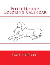 Plott Hound Coloring Calendar