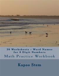 Word Names for 8 Digit Numbers