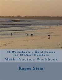 Word Names for 12 Digit Numbers