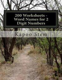 Word Names for 2 Digit Numbers