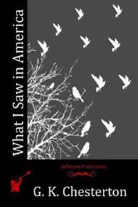 Kirjan kansi "What I Saw in America"