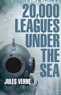 Kirjan kansi "20,000 Leagues Under the Sea"