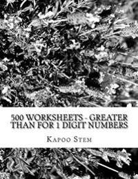 Greater Than for 1 Digit Numbers