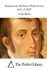 Supplemento alla Storia d'Italia-Lettere da C a CXXV