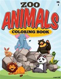 Zoo Animals Coloring Book Animals: All Ages Coloring Books
