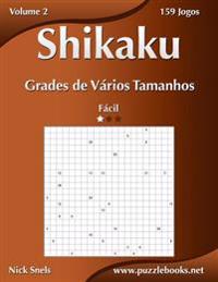 Shikaku Grades de Vários Tamanhos - Fácil - Volume 2 - 159 Jogos